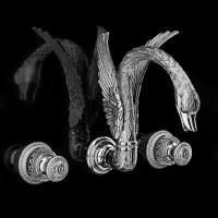 Devon&Devon Excelsior Swan Смеситель для раковины на 3 отв. для настенного монтажа, цвет: хром.