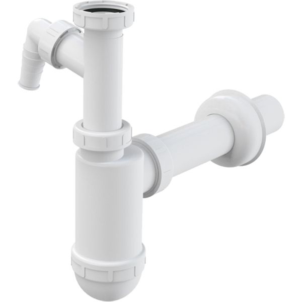 Сифон для раковины Alcaplast A43P Белый