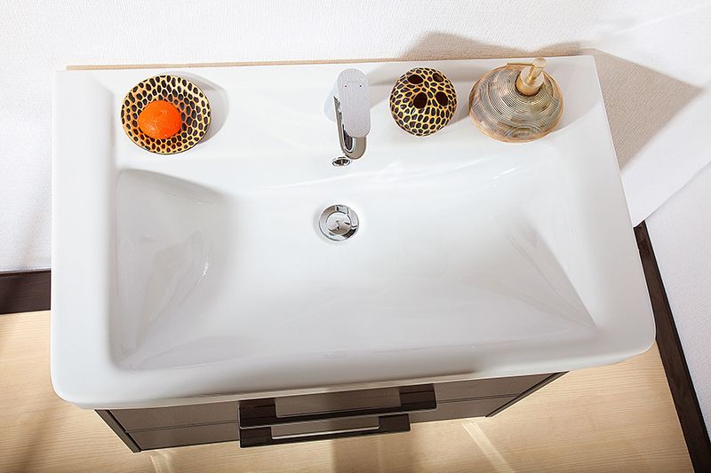 Тумба под раковину Бриклаер Чили 80 серая лиственница