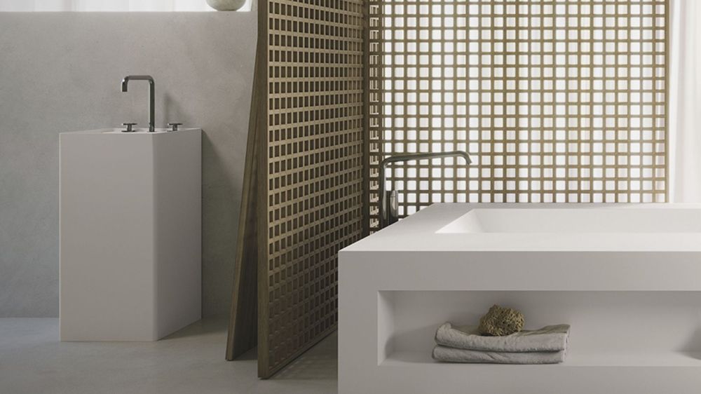 Zenon Ember, напольная раковина квадратной формы с отверстием под смеситель, 40х40хh85 см, цвет белый матовый, артикул 4000.000.000.000.42154