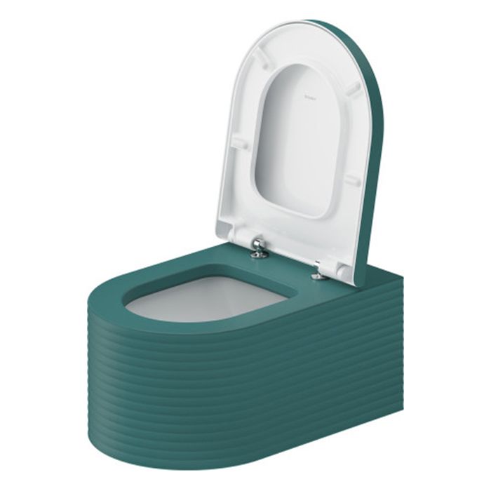 Duravit  Millio Унитаз подвесной &quot;Grooves&quot; 370х570 мм, крепление в компл.,цвет аквамарин матовый