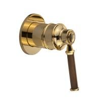 ERMITAGE MINI См-ль скрытого монтажа монокомандный, орех/золото