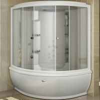 Душевой бокс Radomir Калифорния 155x155 1-04-1-0-0-0760 профиль Белый стекло прозрачное