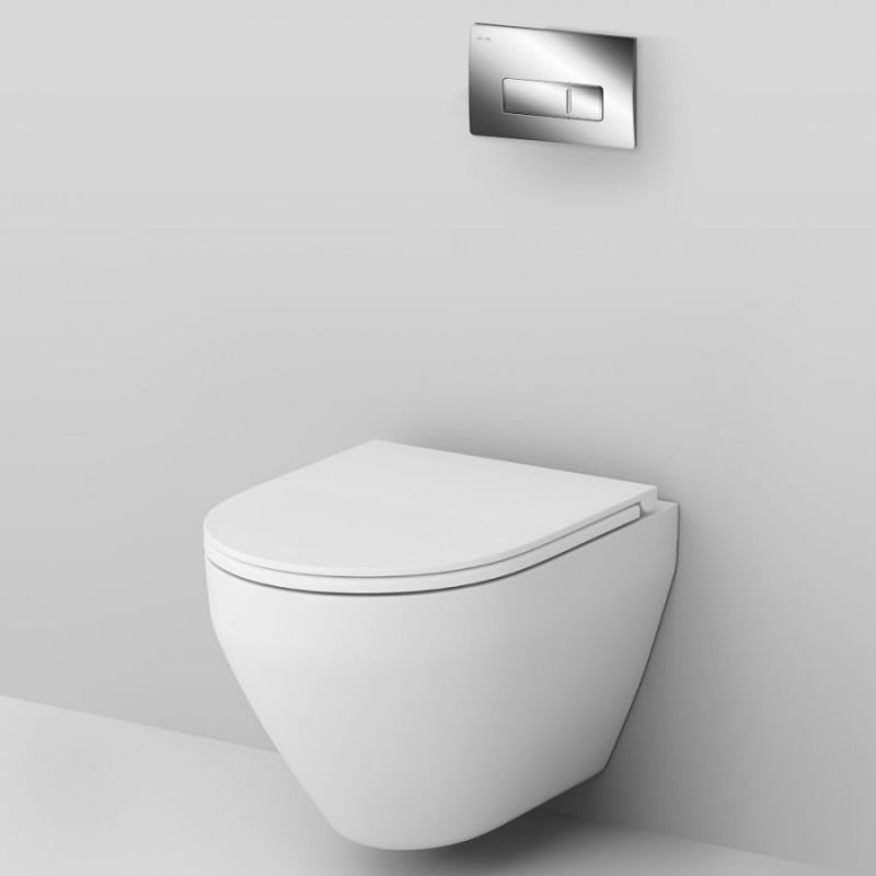 Комплект унитаза с инсталляцией AM.PM Spirit V2.0 FlashClean IS48051.701700 с сиденьем Микролифт и клавишей смыва Хром Комплект унитаза с инсталляцией AM.PM Spirit V2.0 FlashClean IS48051.701700 с сиденьем Микролифт и клавишей смыва Хром