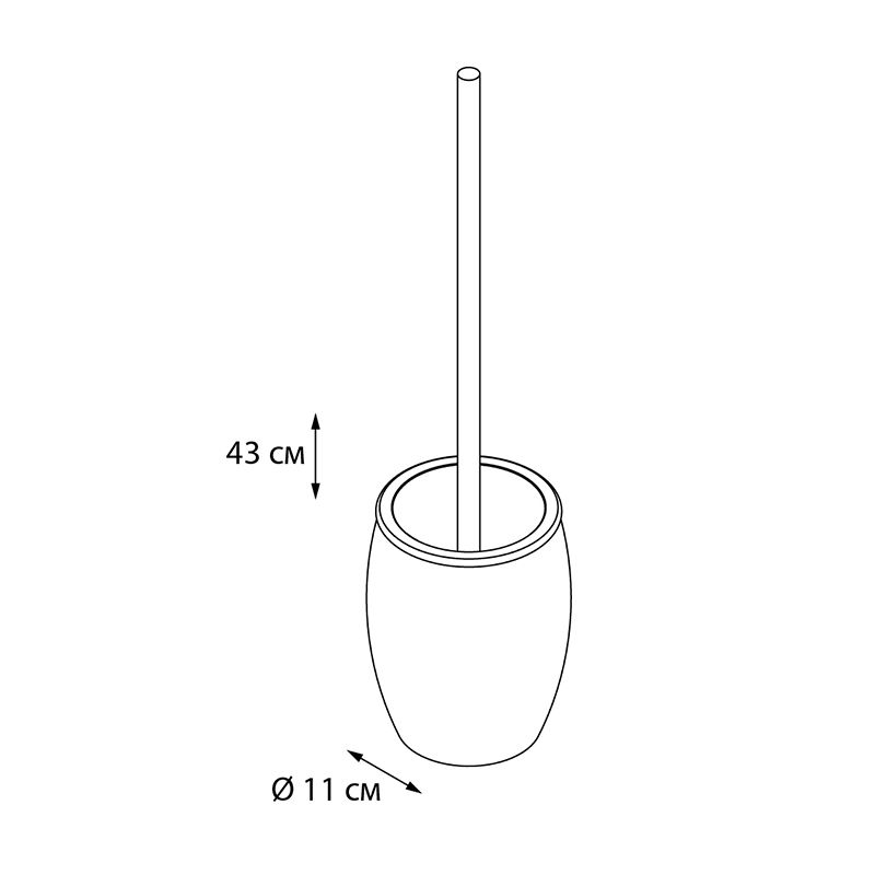 Ершик FIXSEN DECO FX-280-5, золотой, артикул FX-280-5