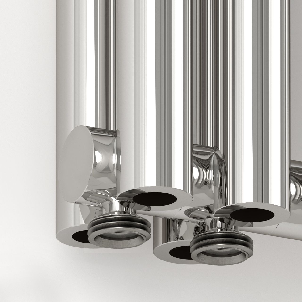 Отопительный радиатор ЭСТЕТ-00 н/ж EU50 1200х270 / 6 сек (Матовый чёрный)