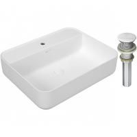 Раковина Owl 1975 Vind 50 OWLB191006 Белая глянцевая с донным клапаном