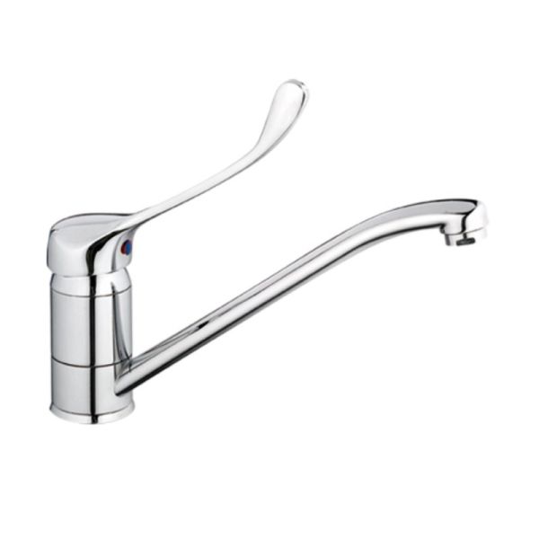 Смеситель для кухни с хирургической ручкой Haiba HB4254, хром