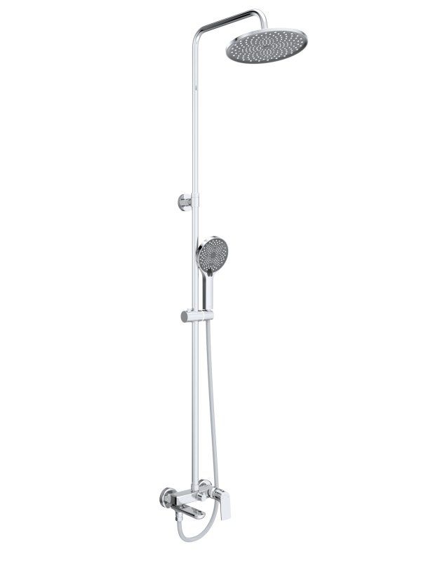 MARINO Душевая стойка со смесителем и изливом, хром MARINO-VSCM-CRM, артикул MARINO-VSCM-CRM