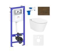 Комплект для подвесного унитаза 7 в 1 Lavinia Boho Relfix Smart V-Clean 87561158
