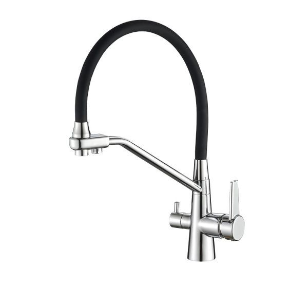 Смеситель для кухни с гибким изливом FASHUN A4382-7, хром