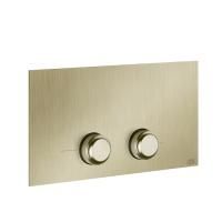 GESSI VENTI20 Клавиша смыва для унитаза двойная, для инсталляций Viega, цвет Brushed Brass PVD GESSI VENTI20 Клавиша смыва для унитаза двойная, для инсталляций Viega, цвет Brushed Brass PVD