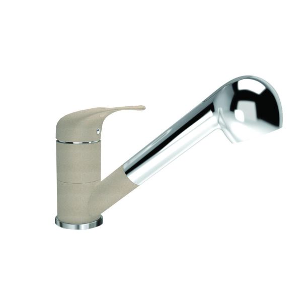 Смеситель для кухни с выдвижным изливом Florentina СИГМА 313.14L.1223.107, песочный