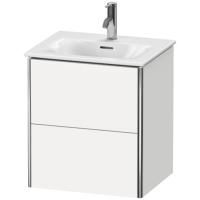 Duravit XSquare Тумба подвесная под раковину # 234453, 2 яшика, 560x510x418мм, цвет White High Gloss