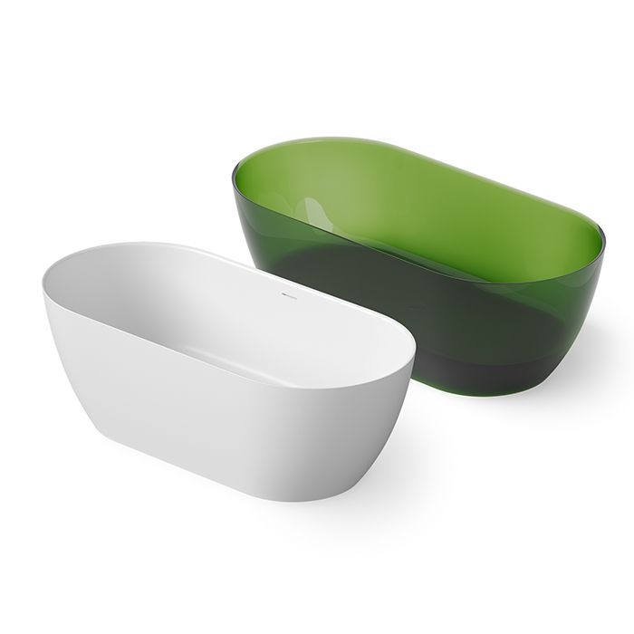 Ванна, DEA Design, Edge, ширина, мм-1700, глубина, мм-800, высота, мм-575, водоизмещение (л)-420, тип установки-отдельностоящий, форма-овальная, материал-Solid surface, цвет-белый матовый