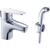 Смеситель для раковины Orange Otto M22-022cr с гигиеническим душем Хром