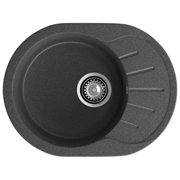 Кухонная мойка GranFest RONDO 580L, графит