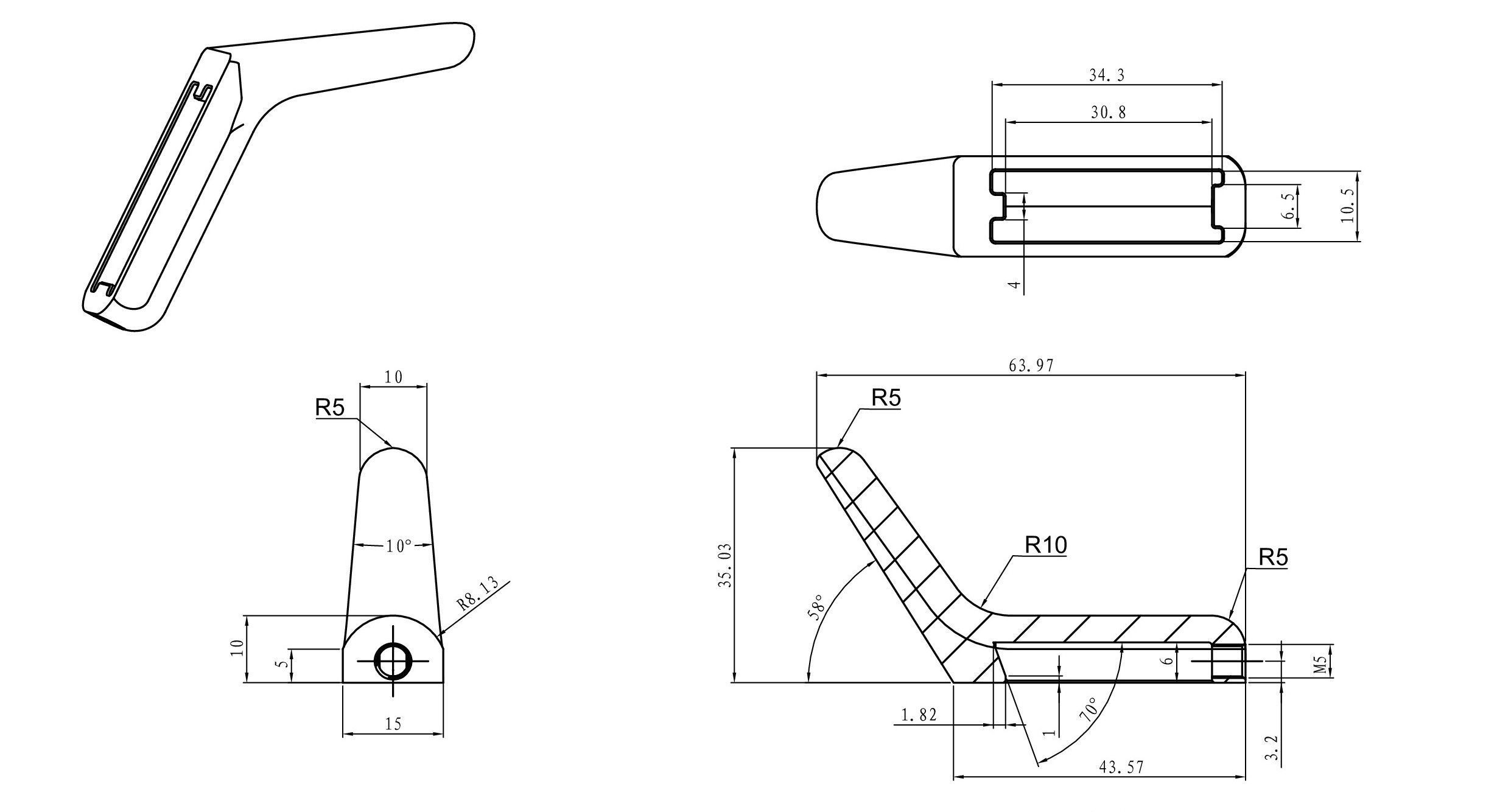 Крючок для ванной WONZON & WOGHAND, Темный графит (WW-V4301-GM) Крючок для ванной WONZON & WOGHAND, Темный графит (WW-V4301-GM)