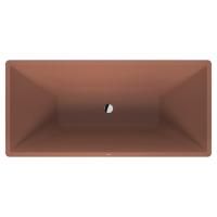 Duravit Vitrium Ванна прямоугольная отдельностоящая 1600x750мм, с ножками, с2 наклонами для спины, цвет матовая корица