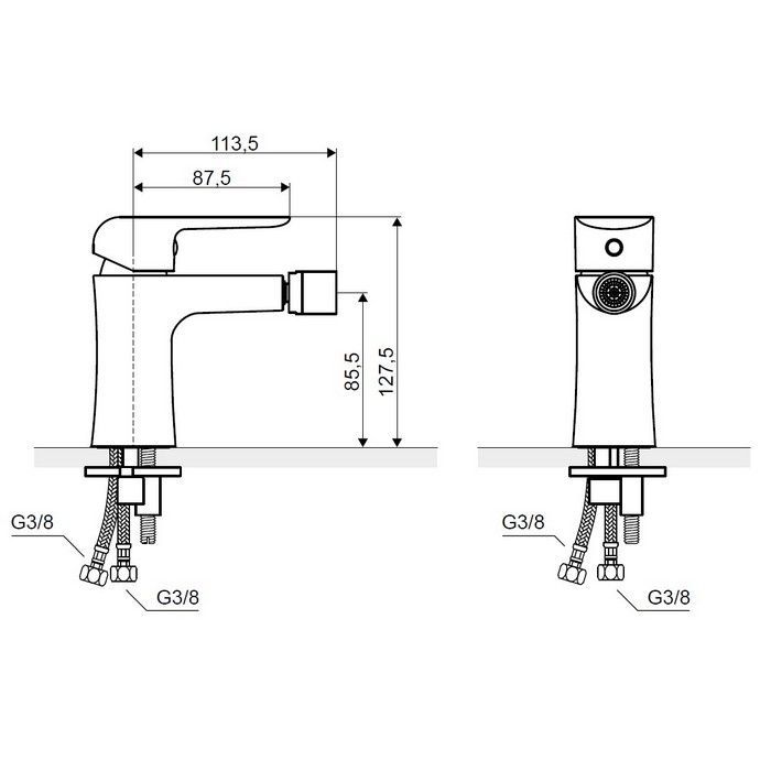 Смеситель для биде EXCELLENT Clever ARAC.4103CR (хром)