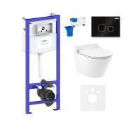 Комплект для подвесного унитаза 7 в 1 Lavinia Boho Relfix Smart V-Clean 87561186