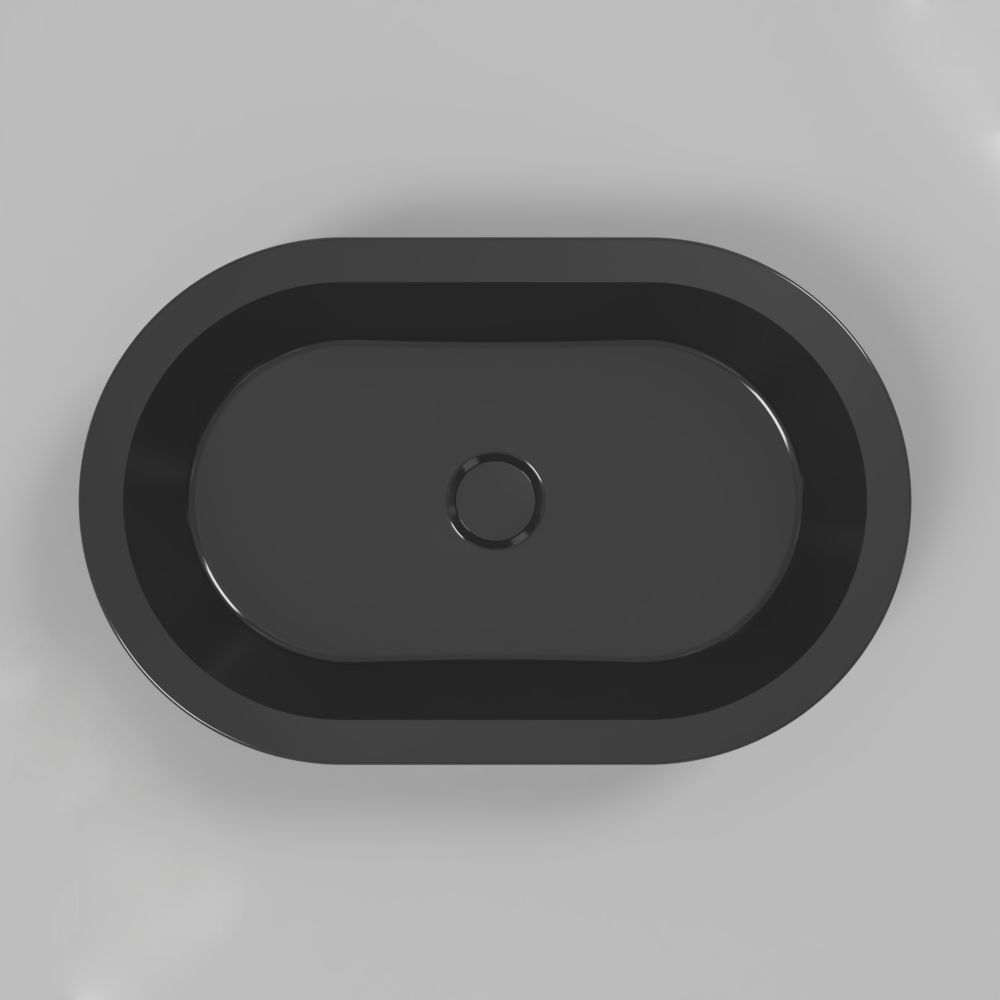 Умывальник WHITECROSS Malachite A 55x35 (черный глянец) иск. камень Умывальник WHITECROSS Malachite A 55x35 (черный глянец) иск. камень