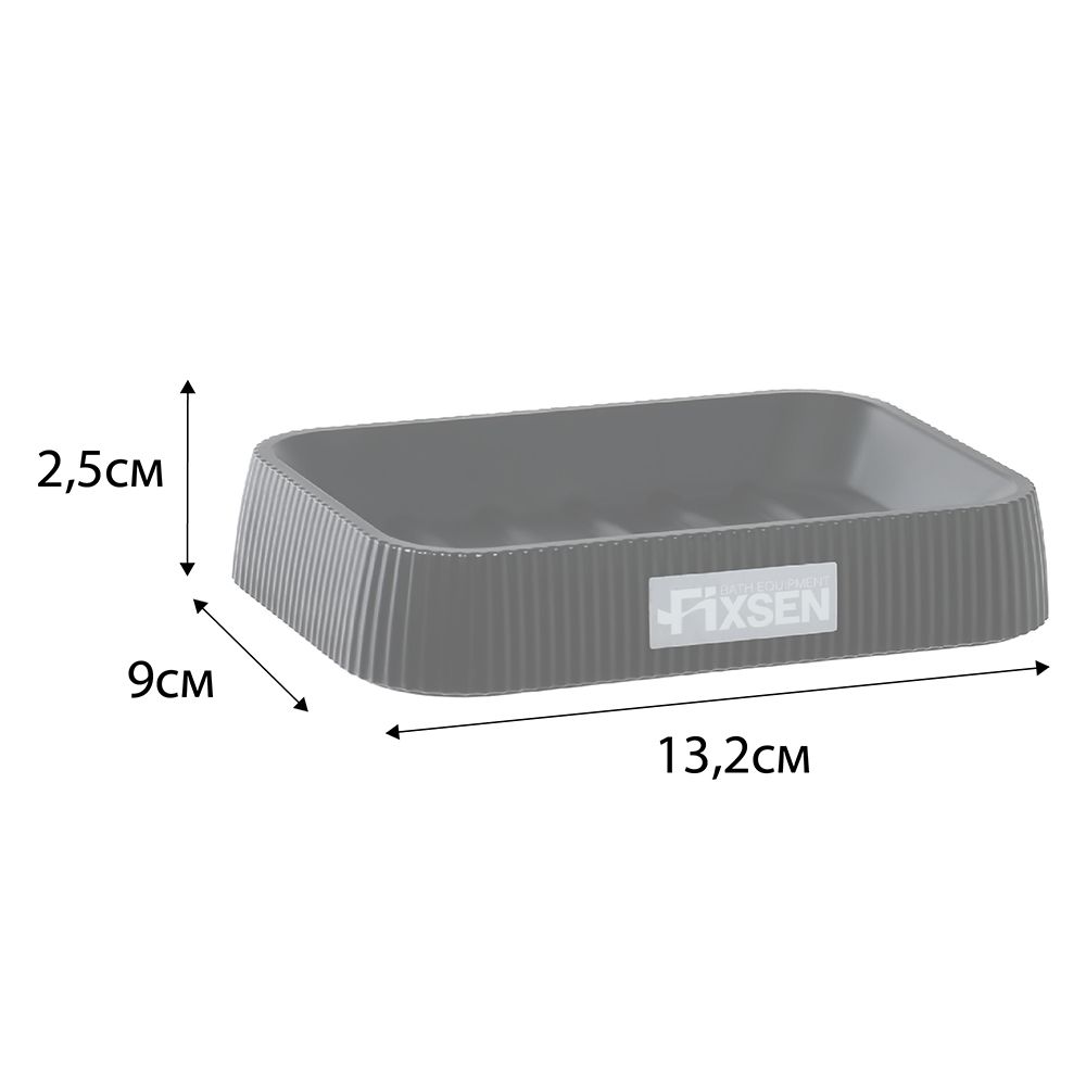 Мыльница FIXSEN BLACK WOOD FX-401-4, черный, артикул FX-401-4