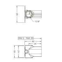 Nicolazzi Scarichi Встраиваемая часть для настенного смесителя  Tondo