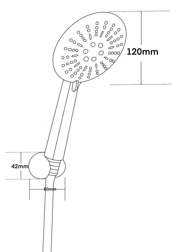 Набор 3 в 1 с  ручным душем Black, артикул: VS102Black , VODA