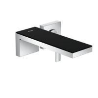 AX MyEdition Смеситель для раковины, настенный ,на 2 отв, излив 245мм., цвет: хром/черное стекло AX MyEdition Смеситель для раковины, настенный ,на 2 отв, излив 245мм., цвет: хром/черное стекло