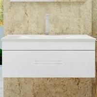 Тумба с раковиной SanVit Квадро Lux 60 kkvad060 в цвете Ral подвесная Белый глянец Тумба с раковиной SanVit Квадро Lux 60 kkvad060 в цвете Ral подвесная Белый глянец