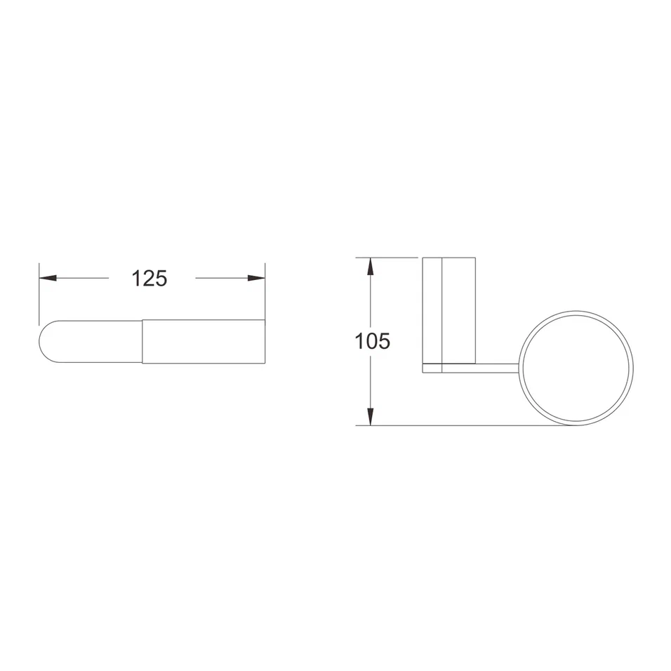Стакан для ванной комнаты Rose RG1712H, черный