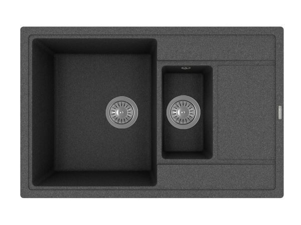 Кухонная мойка Florentina ЛИПСИ 20.250.D0780.102, черный