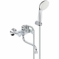 Смеситель универсальный GROHE Costa S с душевым гарнитуром New Tempesta 100, один режим, 9,5 л/мин, хром (2679210A) Смеситель универсальный GROHE Costa S с душевым гарнитуром New Tempesta 100, один режим, 9,5 л/мин, хром (2679210A)