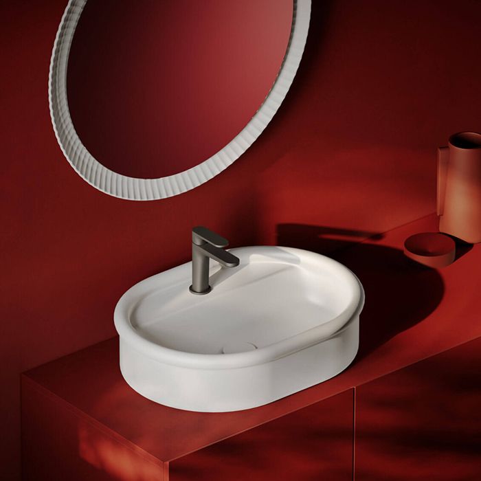 Artceram Зеркала Зеркало LORD керамическая рама с подсветкой Ø 76, цвет белый матовый