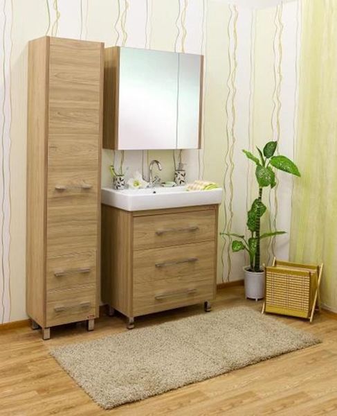 Тумба для раковины Sanflor Ларго 80 С0002110 Швейцарский вяз Тумба для раковины Sanflor Ларго 80 С0002110 Швейцарский вяз
