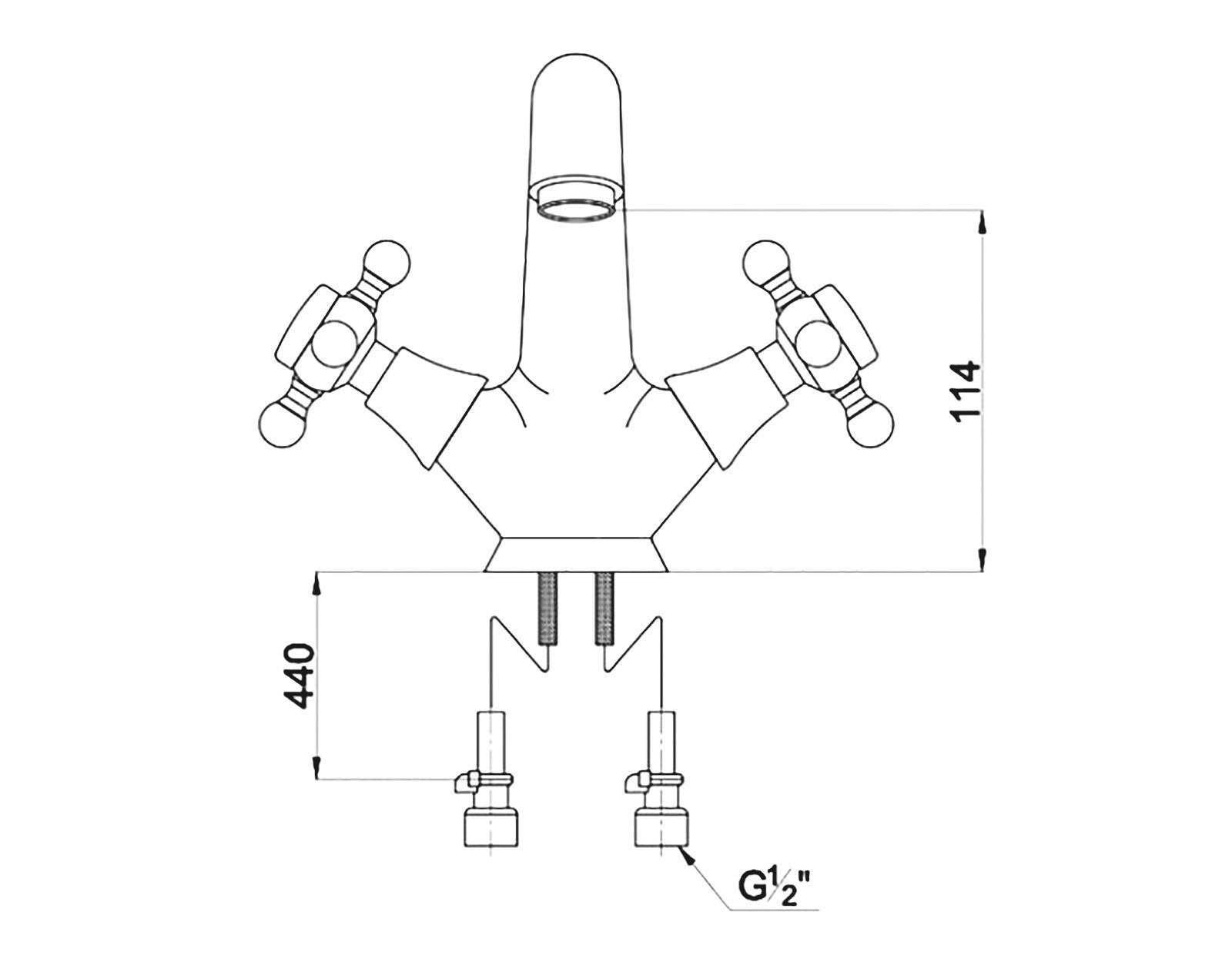 Смеситель для раковины Timo Nelson 1911F silver, артикул 1911F silver