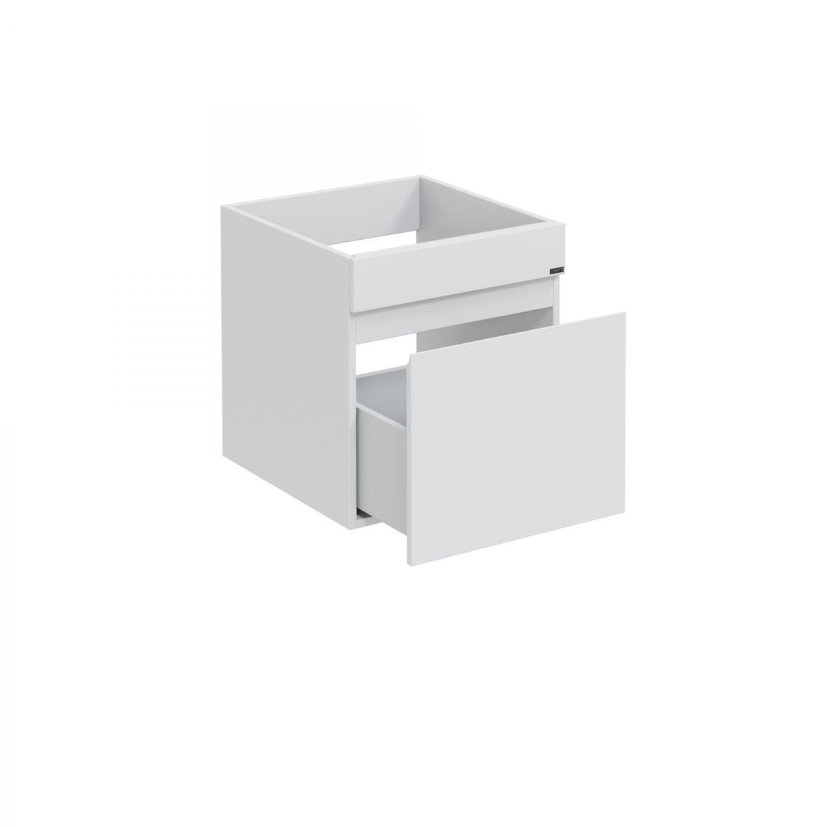 Тумба под раковину над стиральной машиной подвесная "Марс "48" 1 ящ. (ум. Юпитер 1100*500 литой мрамор)