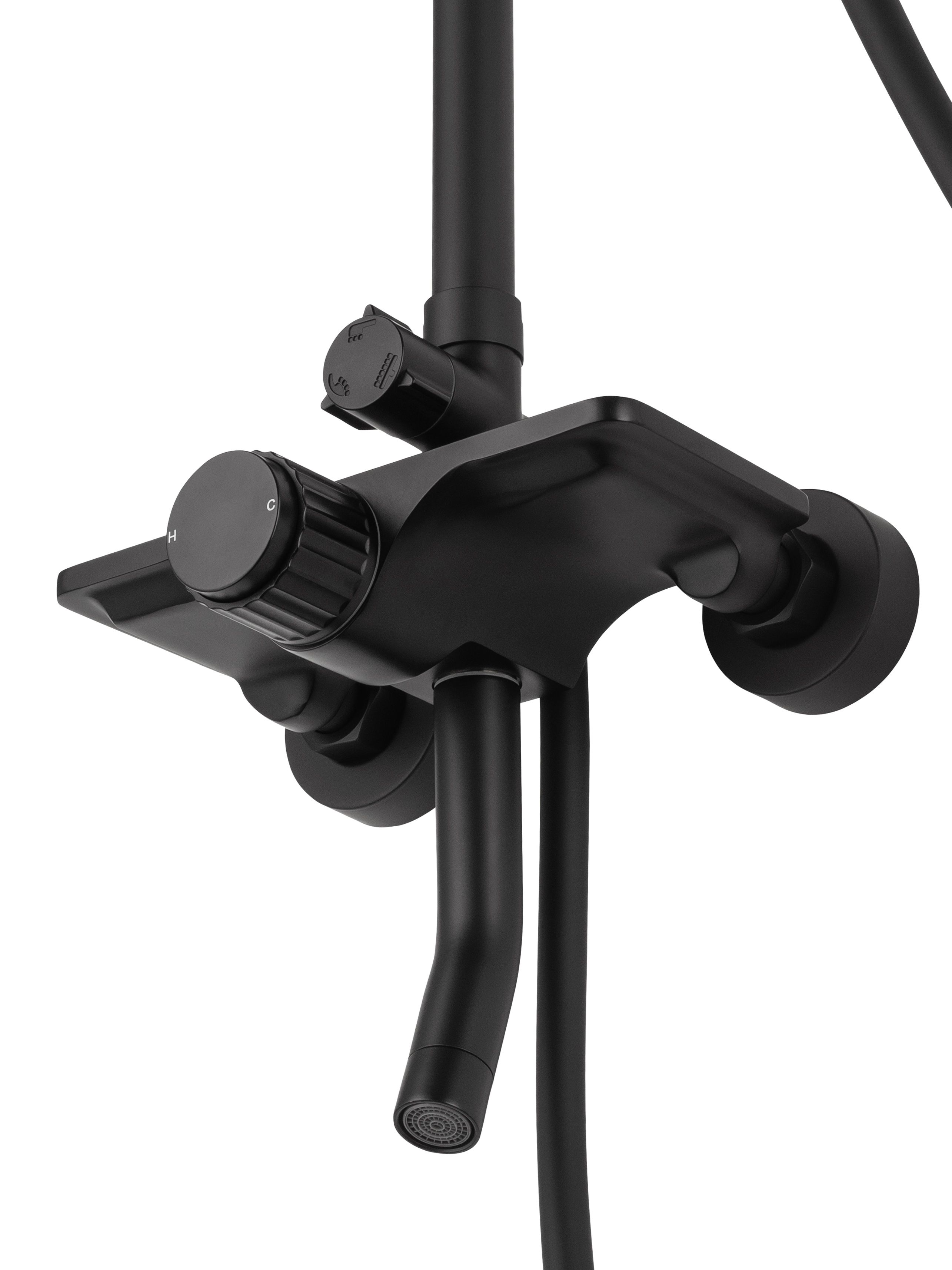 Душевая система WONZON & WOGHAND CLICK, Черный матовый (WW-N3S962-MB)