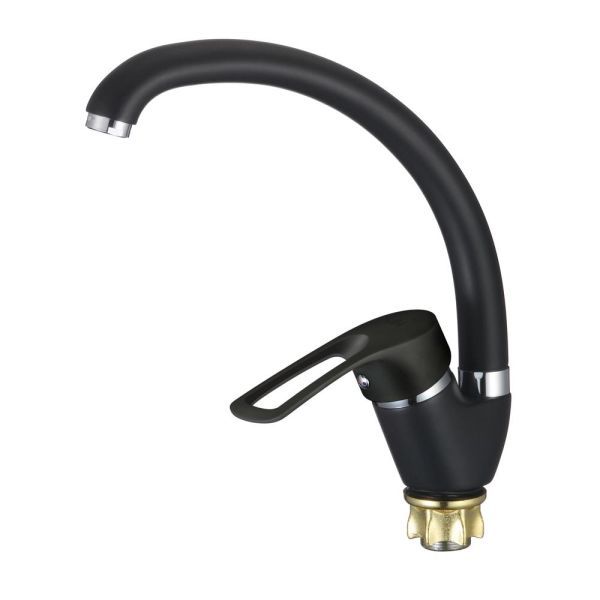 Смеситель для кухни D-Lin D150422-A,  черный