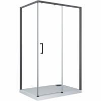 Душевой уголок Cerutti SPA Vito 110x80 B R профиль Черный стекло прозрачное Душевой уголок Cerutti SPA Vito 110x80 B R профиль Черный стекло прозрачное