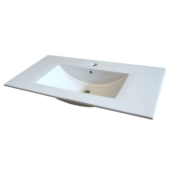 Тумба с раковиной Comforty Турин 90 4147127 подвесная Дуб белый