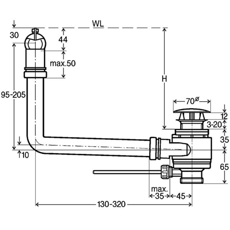 Перелив с сифон для раковины Viega 671471, артикул 671 471