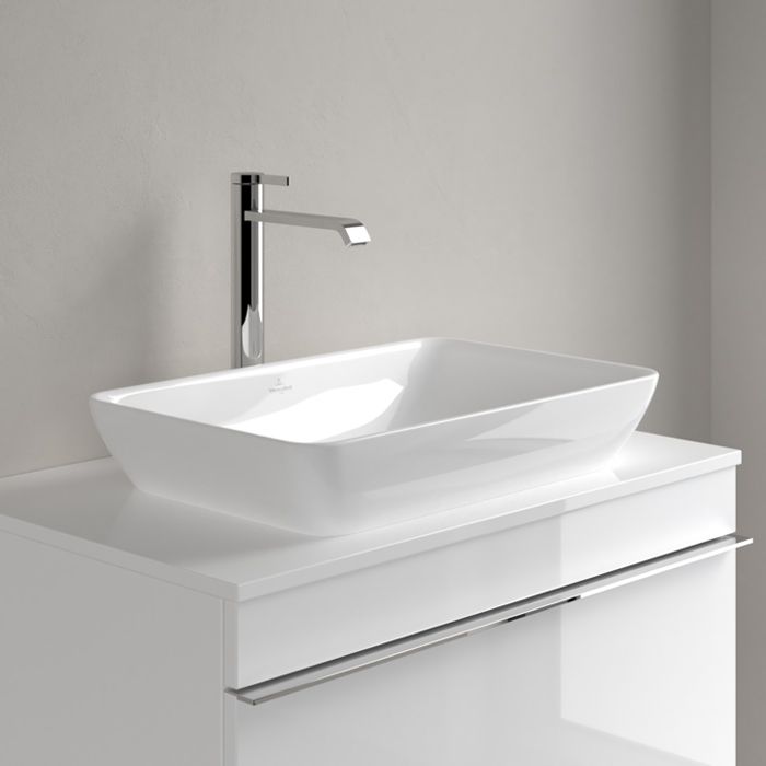 Раковина, Villeroy&Boch, Venticello, ширина, мм-550, глубина, мм-360, тип установки-полувстраиваемый, отверстия для смесителя-без площадки под смеситель, перелив-есть, декор-без декора, материал-керамика, грязеотталкивающее покрытие-CeramicPlus, цвет-альп Раковина, Villeroy&Boch, Venticello, ширина, мм-550, глубина, мм-360, тип установки-полувстраиваемый, отверстия для смесителя-без площадки под смеситель, перелив-есть, декор-без декора, материал-керамика, грязеотталкивающее покрытие-CeramicPlus, цвет-альп