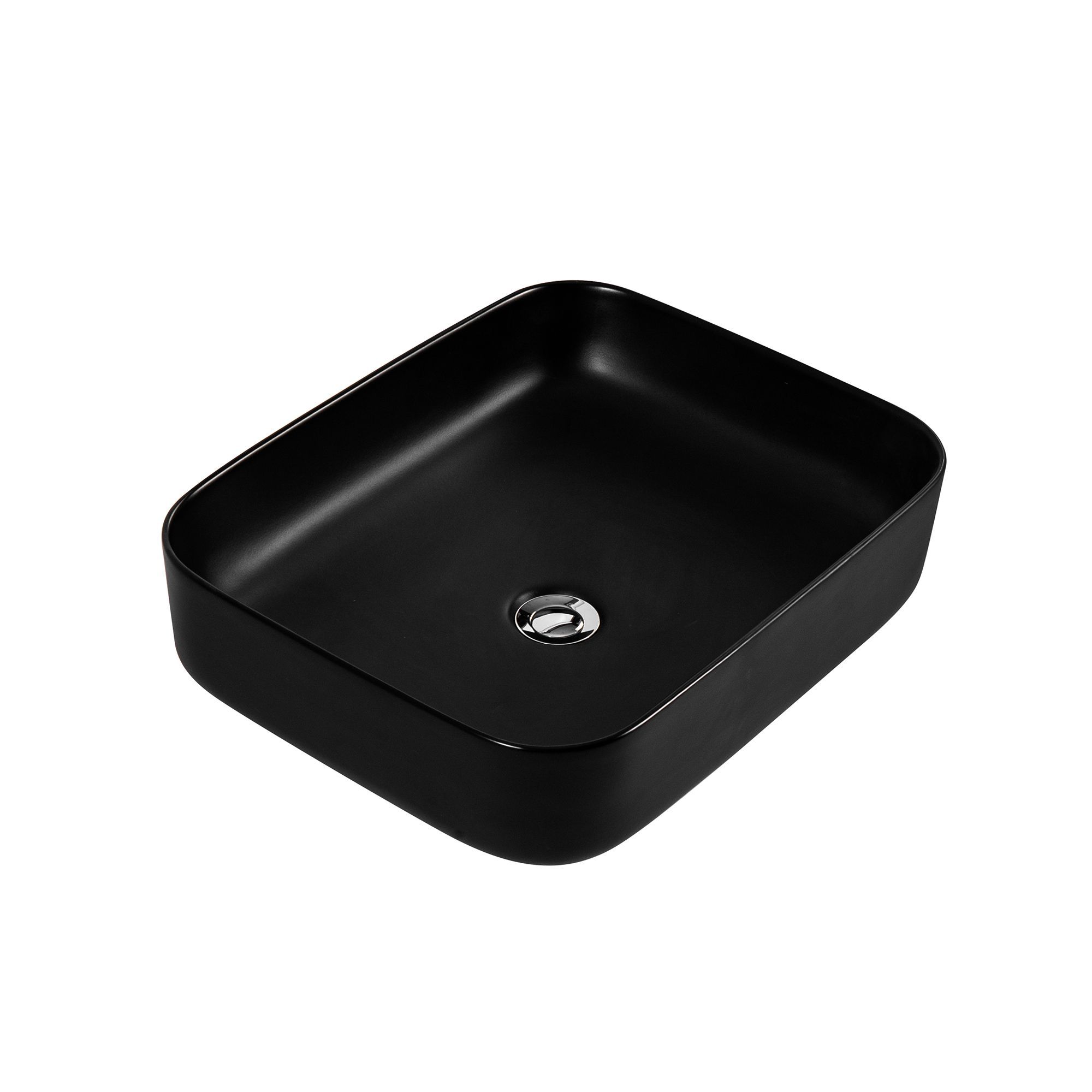Раковина накладная для установки на столешницу AQUATEK ВЕГА AQ5515-MB 500*390*130, матовый черный Раковина накладная для установки на столешницу AQUATEK ВЕГА AQ5515-MB 500*390*130, матовый черный
