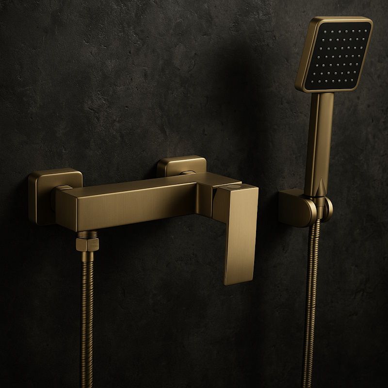 Смеситель для душа Fmark FS8603C, матовое золото