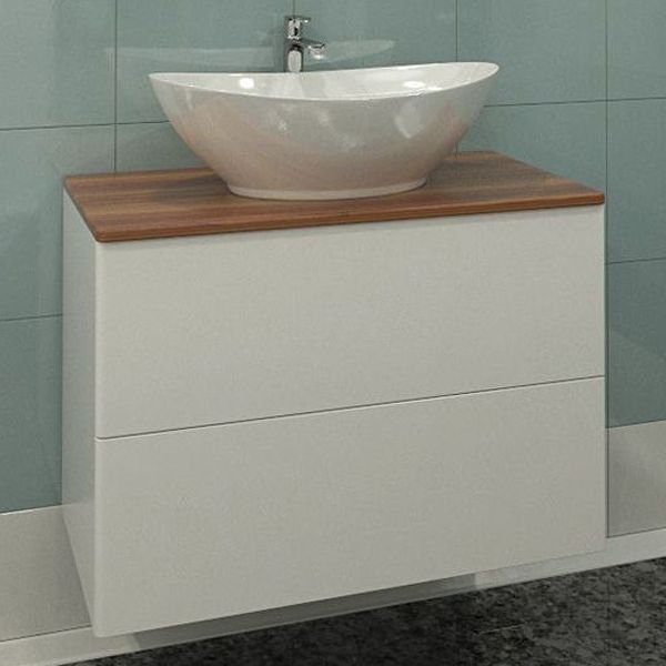 Тумба с раковиной Orange Otto 75 Ot-75TuWOOD+G56 Белая