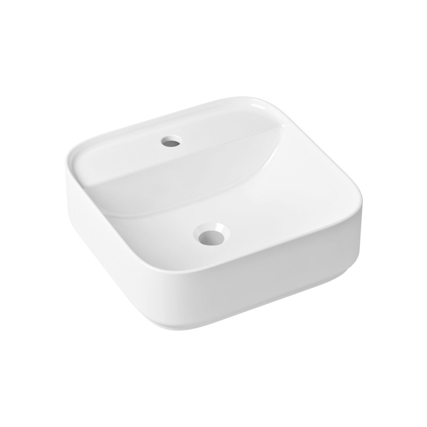 Раковина накладная для ванной комнаты Lavinia Boho Bathroom Sink Slim 33311007, умывальник из фарфора, ширина 42 см