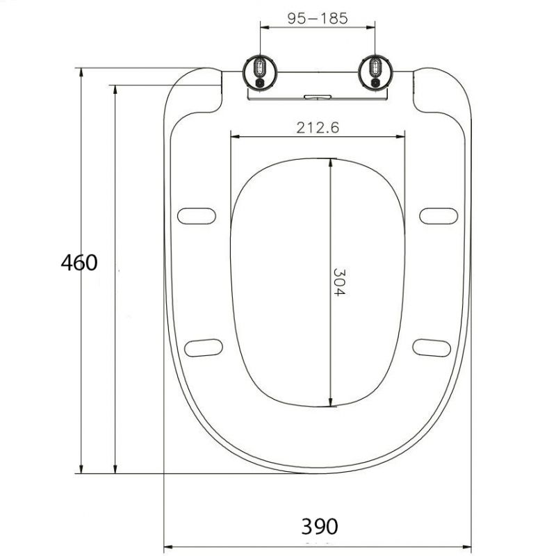 Сиденье для унитаза JACOB DELAFON STRUKTURA E20606-00 (микролифт, быстросъемное, тонкое, дюропласт, , шт