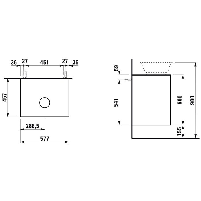 Laufen New Classic Раковина-чаша овальная накладная 550х380х145 мм, без отв под смесит, без перелива, c покрытием LCC, цвет белый, артикул 8.1285.2.400.112.1